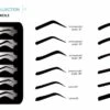 Kryolan Eyebrow Stencils 12 -Cosmetics Store 3064