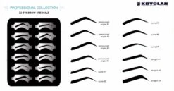 Kryolan Eyebrow Stencils 12