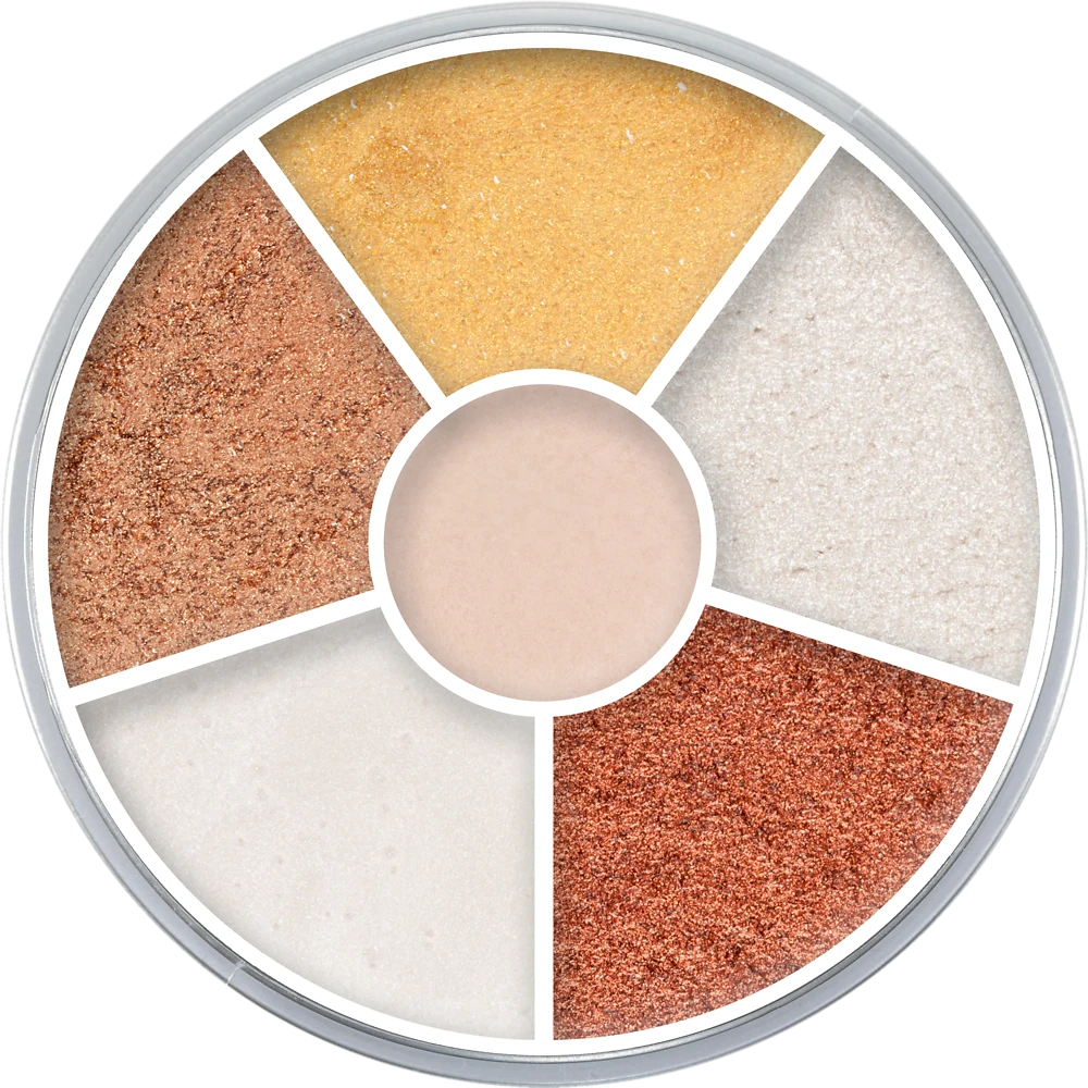 Kryolan 6 Colour Wheel Sparkle 3 Kryolan 6 Colour Wheel Sparkle